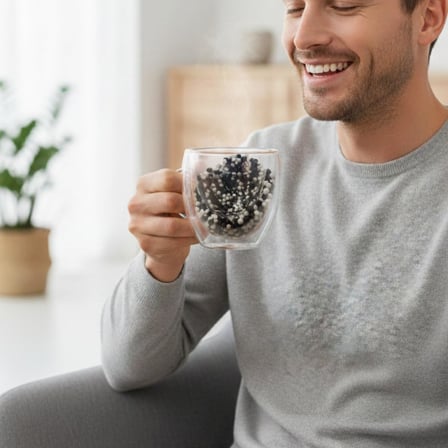 Çift Cidarlı Cam Kupa Seti | Isı Yalıtımlı Kulplu Borosilikat Kupa | Soğuk & Sıcak İçecek Termal Kupa | Espresso Latte Çay Bardağı Seti-Siyah,Beyaz,-Bjk Taraftar