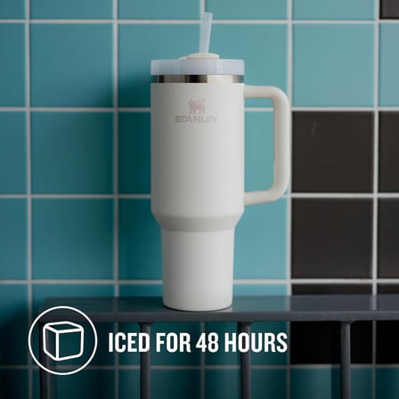 Quencher H2.0 FlowState Pipetli Termos Bardak 1.18 Litre - Krem | Paslanmaz Çelik