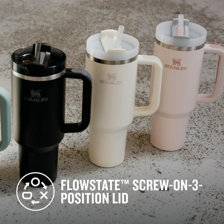 Quencher H2.0 FlowState Pipetli Termos Bardak 1.18 Litre - Krem | Paslanmaz Çelik