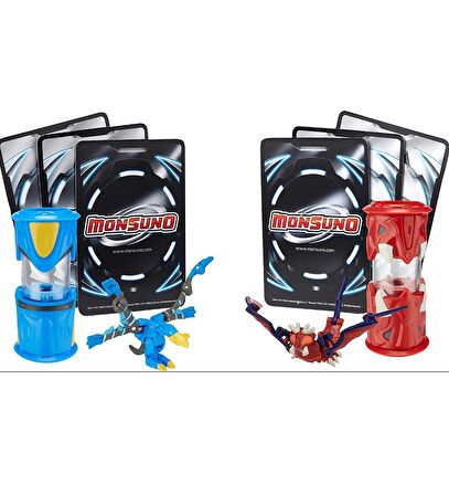 MONSUNO, Lisanslı Airswitch VS Shadowhornet Figürleri, Fırlatma Kapsülleri ve 6 Oyun Kartı