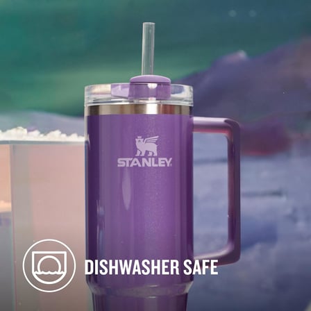 Quencher H2.0 FlowState Pipetli Termos Bardak 1.18 Litre - Parlak Mor (Dahlia Shimmer) | Paslanmaz Çelik