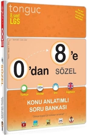 0'dan 8'e Sözel Konu Anlatımlı Soru Bankası
