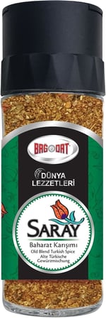 Bağdat Saray Baharat Karışımı Tuzluk Kapak Cam Şişe 38 g
