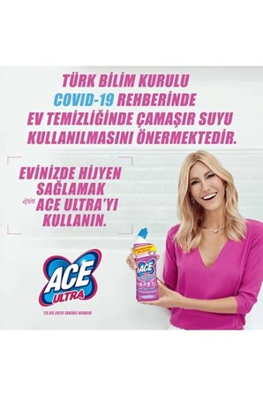 ACE Ultra Power Jel Kıvamlı Çamaşır Suyu Okaliptus 810g X 3 Adet