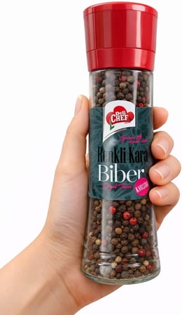 Renkli Karabiber Karışımı 165 g | Porselen Değirmen Kapak