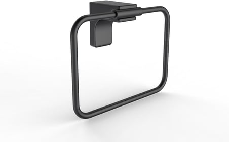 KAZİEN Aparatı Kare Lavabo Banyo Mutfak Havlu Askısı (Paslanmaz Çelik-Zamak) (Mat Siyah)