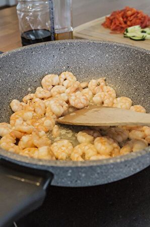Flonal Duiwo03230 Dura İndüksiyon İtalyan Wok Tava 32cm