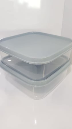 Sızdırmaz, Kilitli Kapaklı, Çok Renkli, Hava Geçiirmez, Kuru Gıda, Çerez, Plastik, Saklama Kabı Seti, (Gri 2'li)
