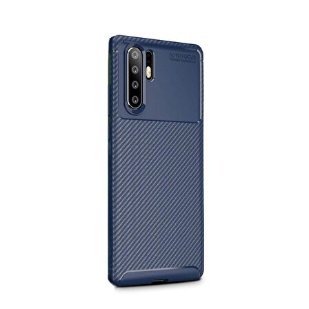 Gpack Huawei P30 Pro Kılıf Negro Karbon Dizayn SilikonFull Kapatan Cam