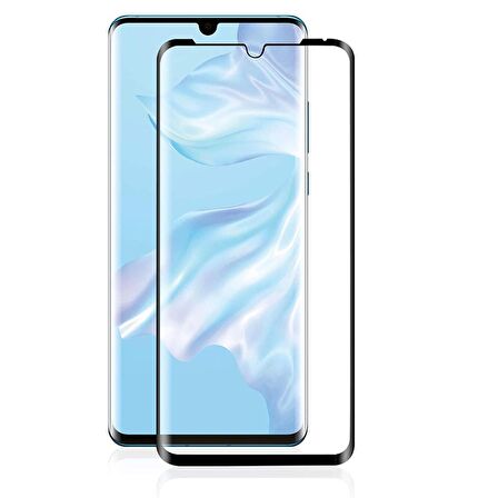 Gpack Huawei P30 Pro Kılıf Negro Karbon Dizayn SilikonFull Kapatan Cam