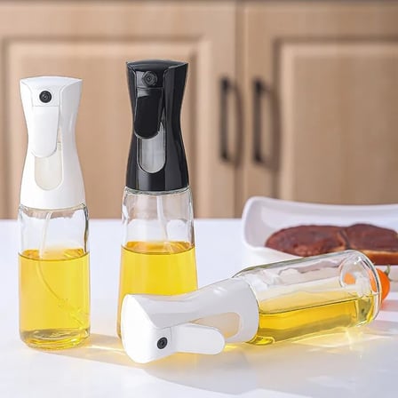 Sprey Yağdanlık Cam Şişe Yağ Püskürtücü Airfryer Kızartma Izgara Salata İçin Yağlık 220 ml Asorti
