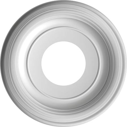 CMP10TRGBE Geleneksel Termoform PVC Tavan Madalyonu (5 1/2 cm'ye kadar kanopilere uyar), 10" OD, UltraCover Saten Smokey Bej