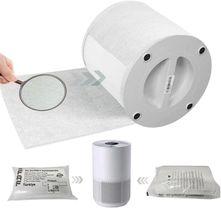 10 Adet Nano Gümüş İyonlu Elektrostatik Toz Tutucu Ön Filtre Xiaomi Smart Purifier 4 Compact ile Uyumlu