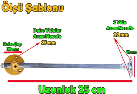Düşer Kapak Makası Frenli Dolap Çekmece Metal 25 Cm Sessiz Açma Kapama Amortisör Piston Açık Kahve Bar (2 ADET)