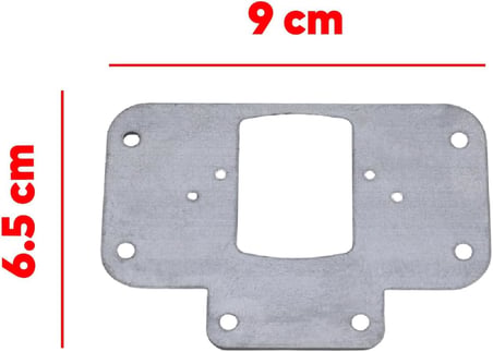 Dolap Kapak Taş Menteşe Tamir Sacı Nobel Pratik Onarım Kiti 6,5x9 cm Yuva Tablası 6 Adet
