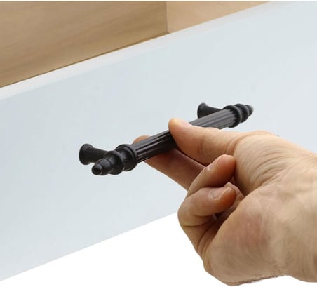 20 ADET (SERT PLASTİK) Polavit 128 Mm Siyah Mobilya Mutfak Çekmece Dolap Dolabı Kulpu Kulbu Kulpları