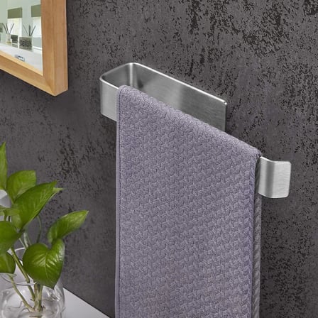Paslanmaz Çelik Havluluk ve Tuvalet Kağıdı Askısı SET INOX Kendinden Yapışkanlı Anında Kolay Montaj Vida Yok!