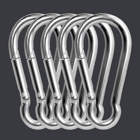Karabina Metal Bağlantı Elemanı, 6x60 mm, 5 Adet