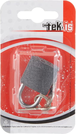 Tek-İş 524164 Asma Kilit Gri Döküm, Gri, 25mm