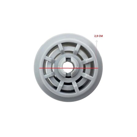 Arçelik-Beko Bulaşık Makinesi Sepet Tekeri Yeni Tip Gri Büyük 1885900600(10 Adet) ÇAP:4 CM Uyumlu