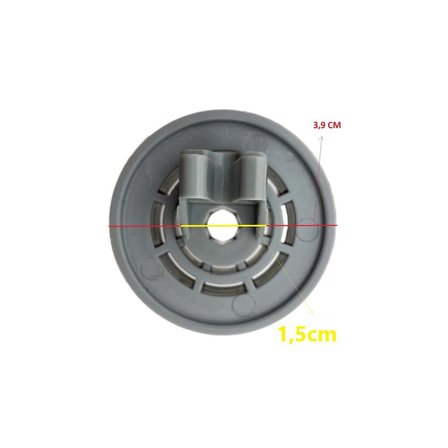 Arçelik-Beko Bulaşık Makinesi Sepet Tekeri Yeni Tip Gri Büyük 1885900600(10 Adet) ÇAP:4 CM Uyumlu