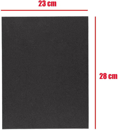Su Zımparası 180 Kum 23x28 cm Yumuşak Kağıt Tabaka Sulu Kuru Zımpara 5 Adet