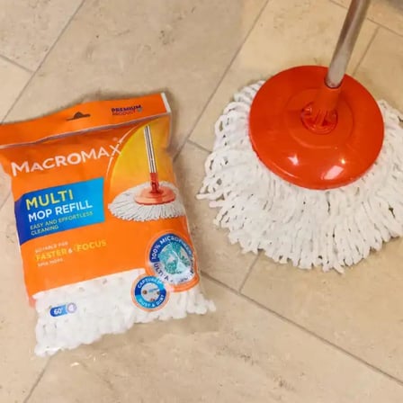 Multi Yedek Mop Başlık, Faster ve Focus Otomatik Döner Temizlik Setleri İle Uyumlu Paspas