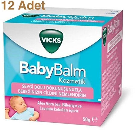 Vicks Baby Balm 50 gr 12 Adet