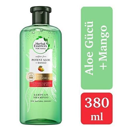 Aloe Gücü + Mango Sülfatsız Şampuan 380 Ml