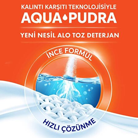 Alo Aqua Pudra Kar Çiçeği Parfümlü Beyazlar ve Renkliler İçin Toz Çamaşır Deterjanı 1.5 kg 10 Yıkama