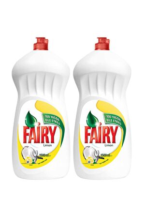 Fairy Bulaşık Deterjanı 1500 ml Limon x 2 Adet