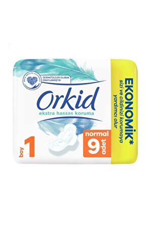 Orkid Extra Hassas Normal 9 Adet Hijyenik Ped