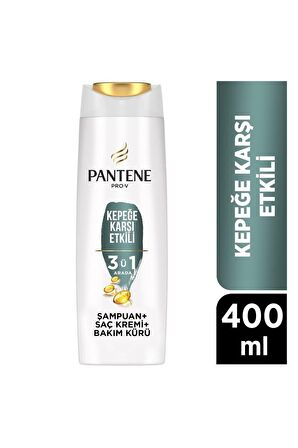 Pantene Pro-V Kepeğe Karşı Etkili 3’Ü 1 Arada Şampuan, Tüm Saç Tipleri Için 400ml
