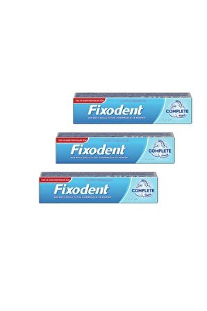 Fixodent Complete Diş Protez Yapıştırıcı Krem Naneli 47 gr x 3 Adet