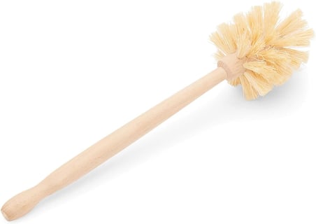 Tilki 48742 8.5"Doğal At Eşarka Şişe Fırçası, Ahşap