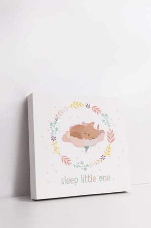 Sleep Little One Bebek Odasına Özel Kanvas Tablo 25x25 cm