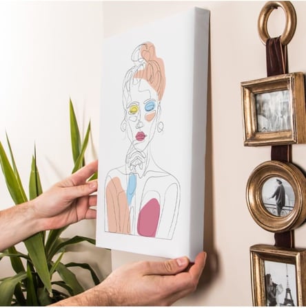 Düşünen Kız Tasarımlı Dekorasyon 30x40 Kanvas Tablo