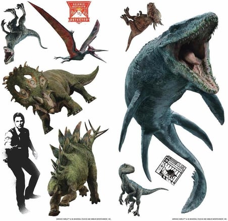 Fallen Kingdom Soy ve Yapıştır Duvar Çıkartmaları, RoomMates'ten RMK3798SCS