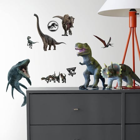 Jurassic World Fallen Kingdom Soy ve Yapıştır Duvar Çıkartmaları, RoomMates'ten RMK3798SCS