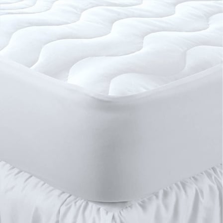 Kapitone Fitted Su Sıvı Geçirmez Yatak Koruyucu Alez, Beyaz, 80x130cm
