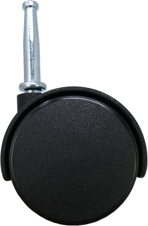 Hardware 9406 2 inç ofis sandalyesi tekerleği, frenli çift tekerlek, 5/16 inç şaft çapı, 34 kg taşıma kapasitesi, 2'li paket, siyah