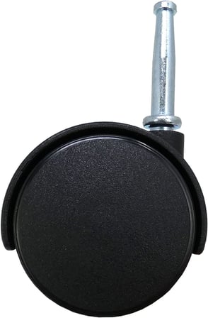 Hardware 9406 2 inç ofis sandalyesi tekerleği, frenli çift tekerlek, 5/16 inç şaft çapı, 34 kg taşıma kapasitesi, 2'li paket, siyah