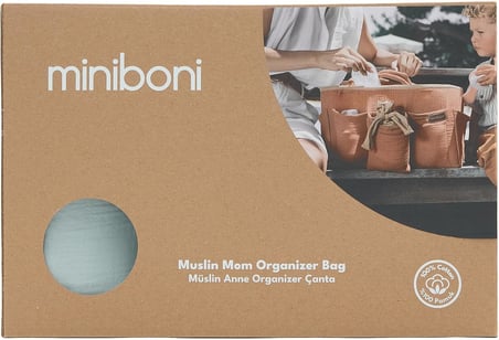 Müslin Anne Organizer Çanta Mint Yeşili