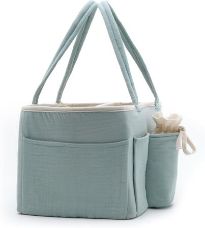 Müslin Anne Organizer Çanta Mint Yeşili