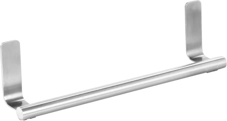 iDesign 82700 Forma Banyo, Mutfak Duvarları, Dolaplar, Tezgah Üstü için Kendinden Yapışkanlı Havlu Tutacağı, 1'li Set, Fırçalanmış Paslanmaz Çelik