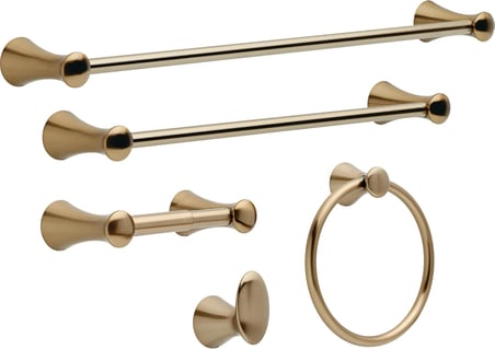 FAUCET 73846-CZ Lahara Duvara Monte Havlu Halkası Şampanya Bronz