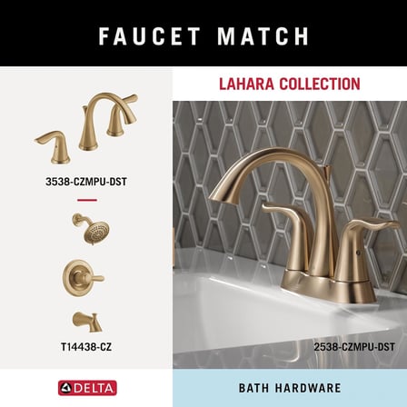 FAUCET 73846-CZ Lahara Duvara Monte Havlu Halkası Şampanya Bronz