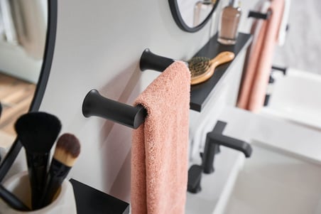 BH3886BL Genta Banyo Aksesuarı, Mat Siyah