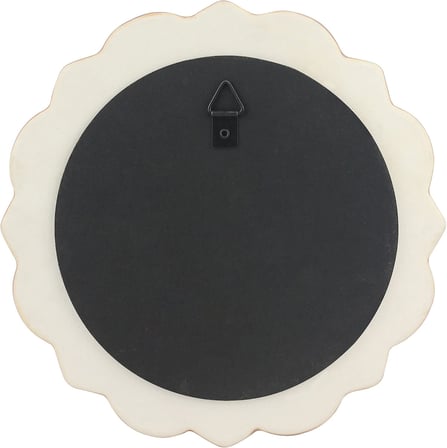 Dekoratif 9" Soluk Pembe Yuvarlak Çiçekli Seramik Vurgulu Duvar Aynası, Ekli Asma Halkalı Duvar Aynası, Oturma Odası, Yatak Odası, Banyo, Koridor ve Giriş Yolu için Dekoratif Dekor