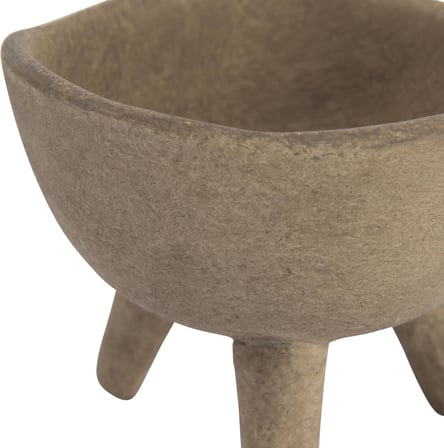 Küçük saksı, mat, boz kahverengi, pişmiş toprak, 7,6 cm
